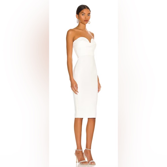 REVOLVE More to Come - Sophia Strapless Midi Dress in White (XS) - Picture 2 of 5